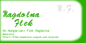 magdolna flek business card